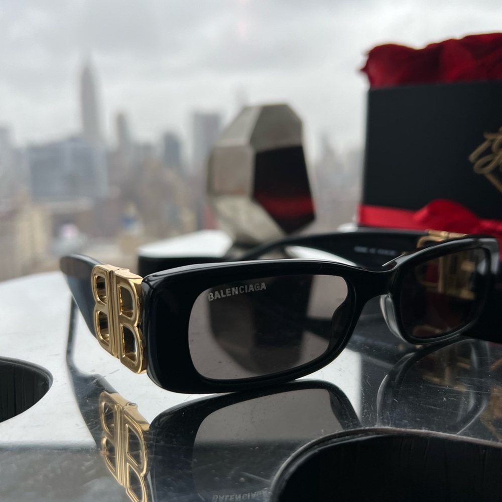 Balenciaga Black Sunglasses for Men
